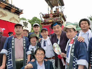 知事さん、市長さんと徳川園にて